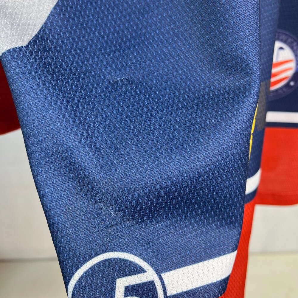 5ivehole Men's #35 Ice Hawks Hockey Jersey Shirt NA3HL Size XL Heavy America USA - Picture 5 of 11